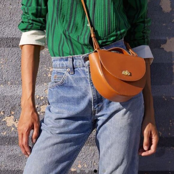 Clare V. Elodie Bag in Cuoio Vachetta - Picture 7 of 7